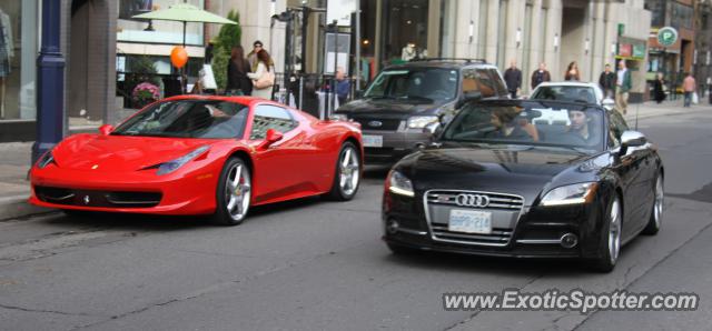 Ferrari 458 Italia spotted in Toronto, Canada