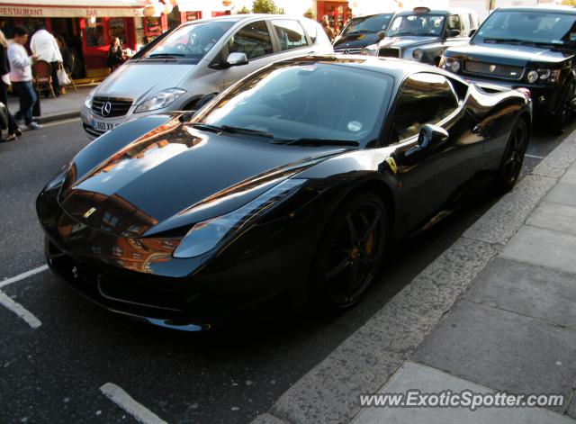 Ferrari 458 Italia spotted in London, United Kingdom