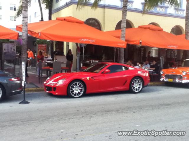Ferrari 599GTB spotted in Miami Beach, Florida