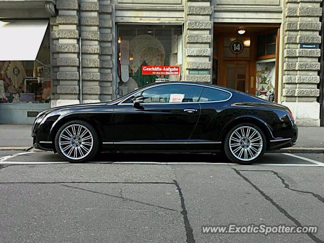 Bentley Continental spotted in Zug, Switzerland