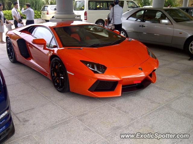 Lamborghini Aventador spotted in Miri, Sarawak, Malaysia