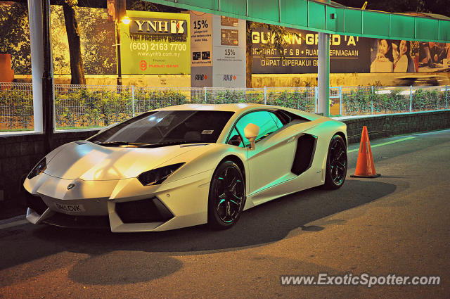 Lamborghini Aventador spotted in Hard Rock KL, Malaysia