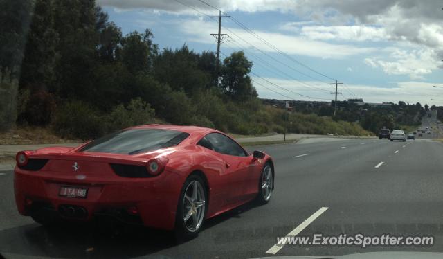Ferrari 458 Italia spotted in Melbourne, Australia
