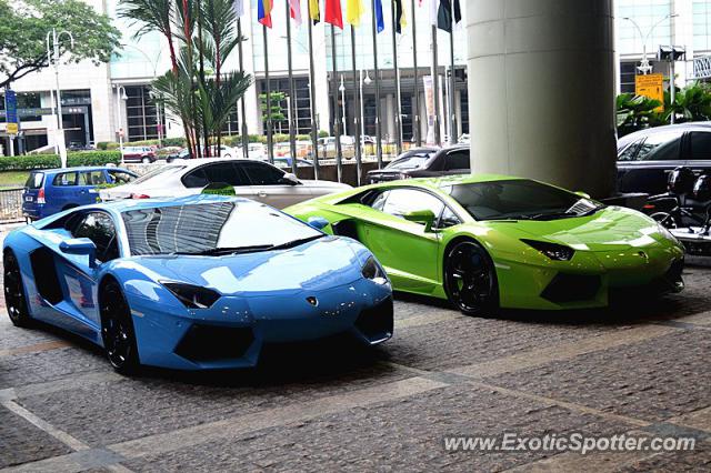 Lamborghini Aventador spotted in Kuala Lumpur, Malaysia