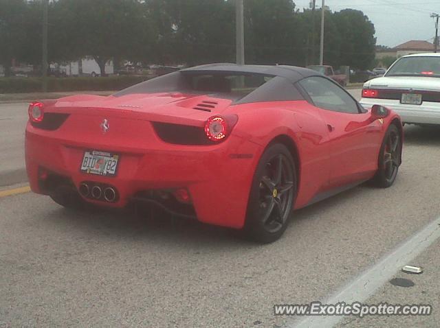 Ferrari 458 Italia spotted in Ft. Myers, Florida