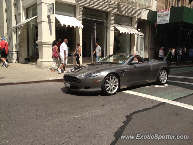 Aston Martin DB9 spotted in Manhattan SOHO, New York