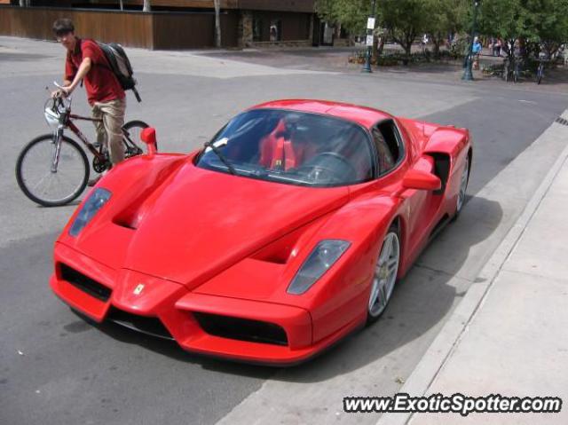 Ferrari Enzo spotted in Aspen, Colorado