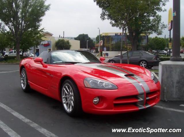 Dodge Viper spotted in West Hills, California