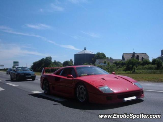 Ferrari F40 spotted in Sées, France