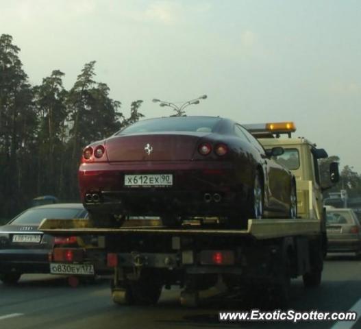 Ferrari 612 spotted in Moscow, Russia
