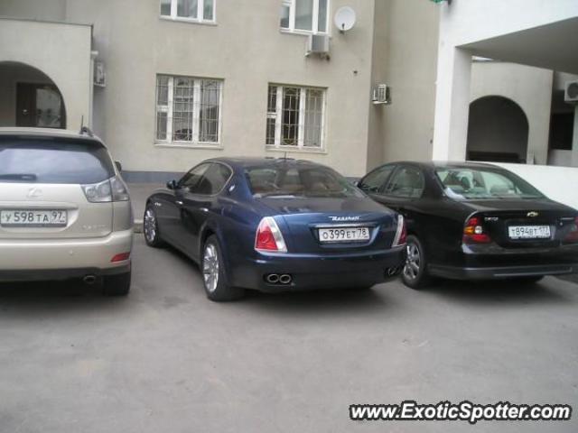 Maserati Quattroporte spotted in Moscow, Russia