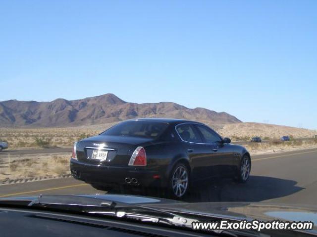 Maserati Quattroporte spotted in Baker, California
