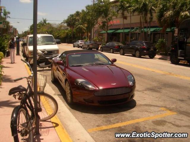 Aston Martin DB9 spotted in Miami Beach, Florida