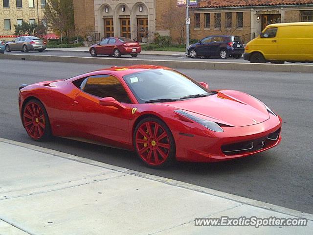 Ferrari 458 Italia spotted in Kansas City, Missouri