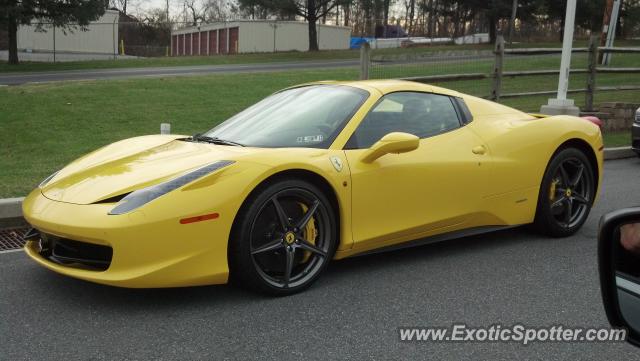 Ferrari 458 Italia spotted in Allentown, Pennsylvania