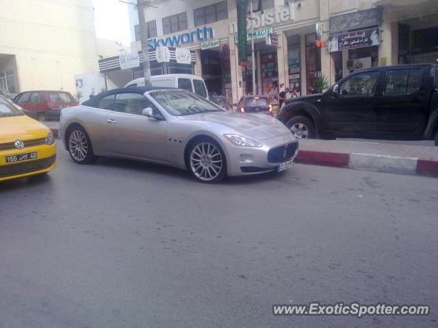 Maserati GranCabrio spotted in Ennaser, Tunisia