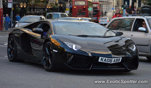 Lamborghini Aventador spotted in London, United Kingdom
