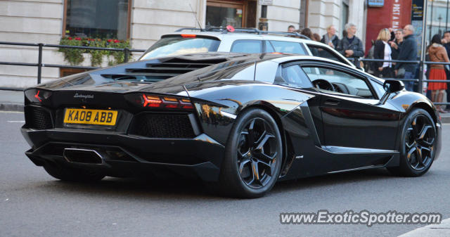Lamborghini Aventador spotted in London, United Kingdom