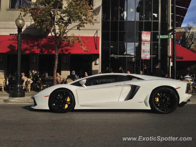 Lamborghini Aventador spotted in Chicago, Illinois