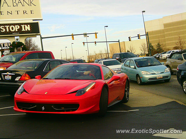 Ferrari 458 Italia spotted in Cincinnati, Ohio