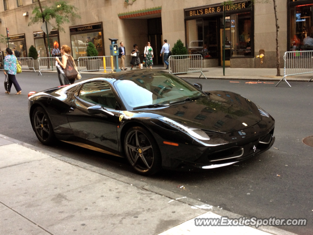 Ferrari 458 Italia spotted in Manhattan, New York