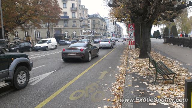 Ferrari California spotted in Geneva, Switzerland