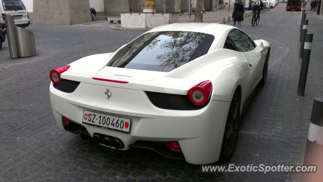 Ferrari 458 Italia spotted in Zurich, Switzerland