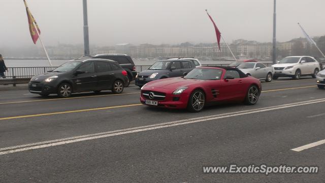 Mercedes SLS AMG spotted in Geneva, Switzerland