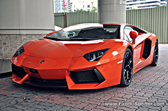 Lamborghini Aventador spotted in Bukit Bintang KL, Malaysia