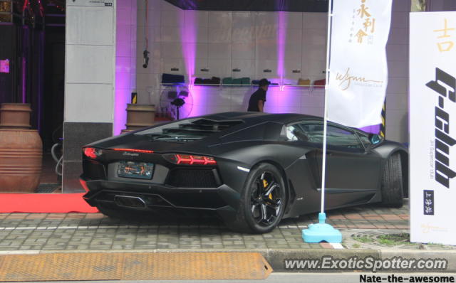 Lamborghini Aventador spotted in Shanghai, China