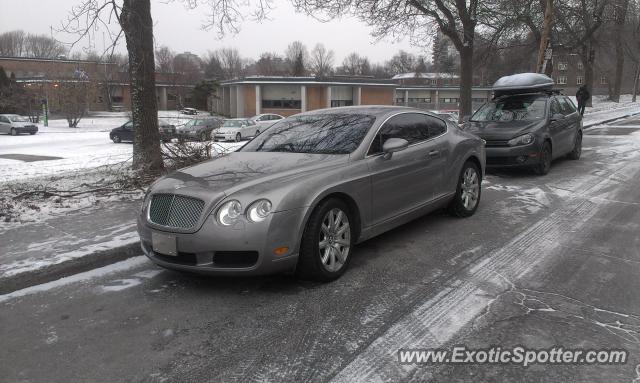 Bentley Continental spotted in Montréal, Canada