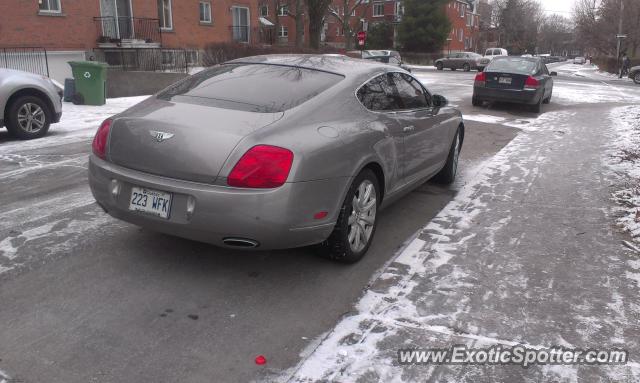 Bentley Continental spotted in Montréal, Canada