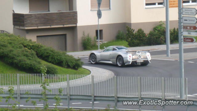 Pagani Zonda spotted in St Mortitz, Switzerland