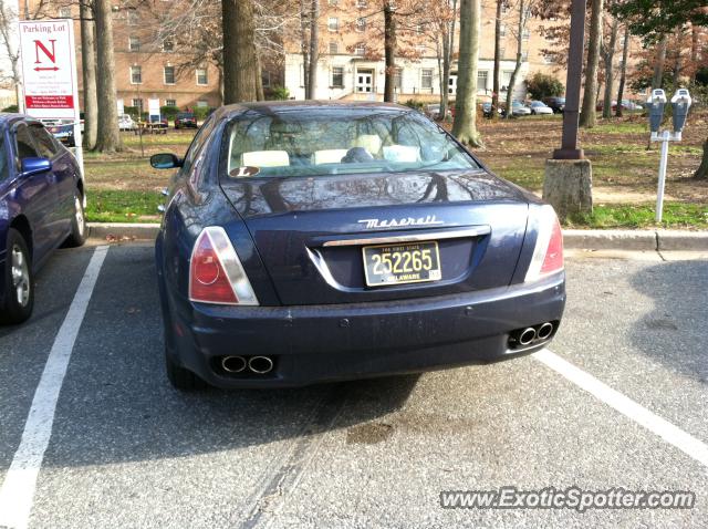 Maserati Quattroporte spotted in College Park, Maryland