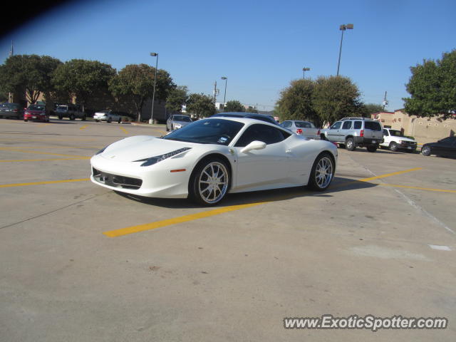 Ferrari 458 Italia spotted in Dallas, Texas