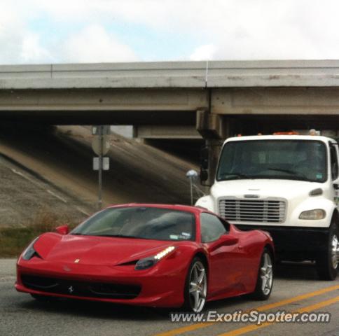 Ferrari 458 Italia spotted in Leon Springs, Texas
