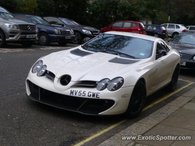 Mercedes SLR spotted in London, United Kingdom