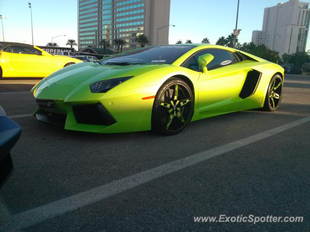 Lamborghini Aventador spotted in Las vegas, Nevada