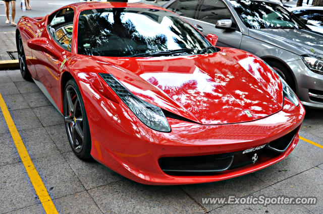 Ferrari 458 Italia spotted in Bukit Bintang KL, Malaysia