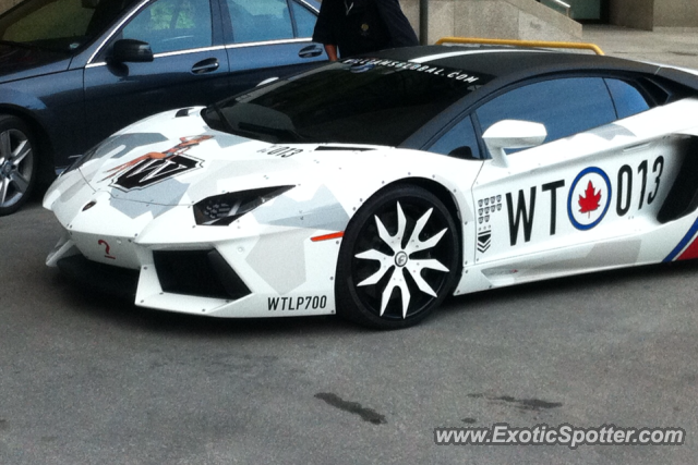 Lamborghini Aventador spotted in Toronto, Ontario, Canada