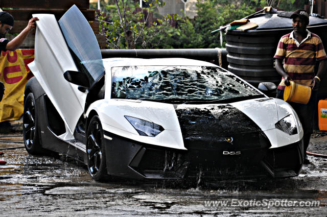 Lamborghini Aventador spotted in Bukit Bintang KL, Malaysia