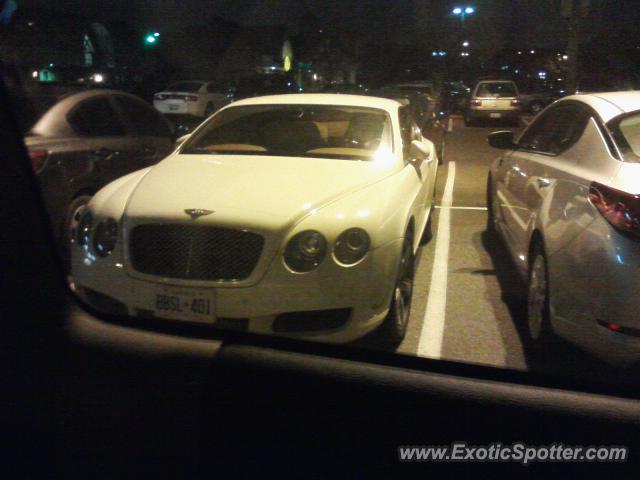 Bentley Continental spotted in Mississauga, Canada
