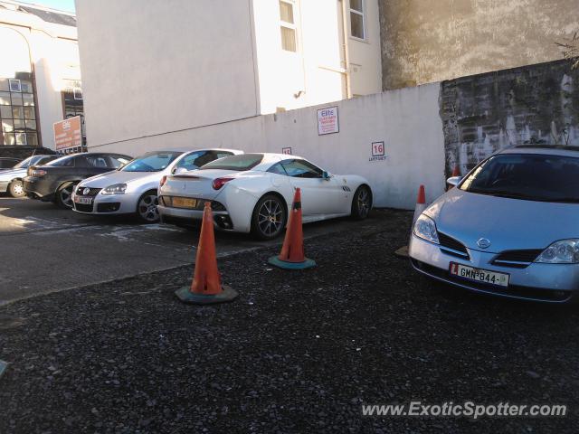 Ferrari California spotted in Douglas, United Kingdom