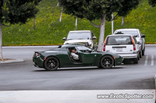 Tesla Roadster spotted in Irvine, California