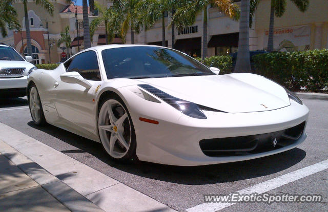 Ferrari 458 Italia spotted in Hallandale Beach, Florida