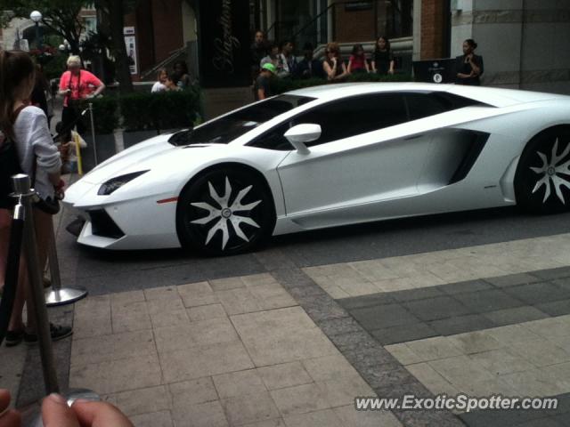 Lamborghini Aventador spotted in Toronto, Canada