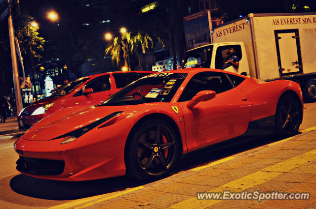 Ferrari 458 Italia spotted in Bukit Bintang KL, Malaysia