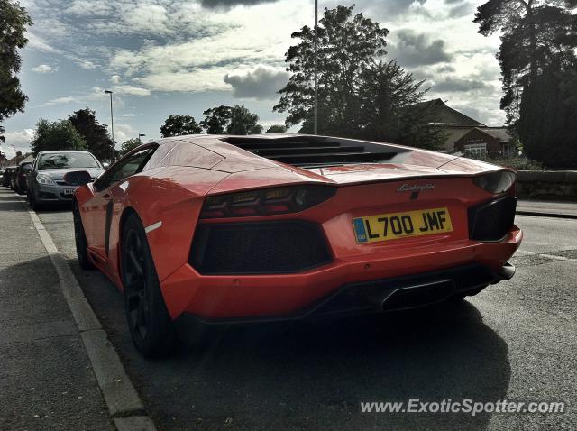 Lamborghini Aventador spotted in Rugeley, United Kingdom