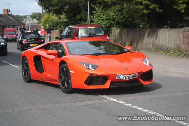 Lamborghini Aventador spotted in Rugeley, United Kingdom