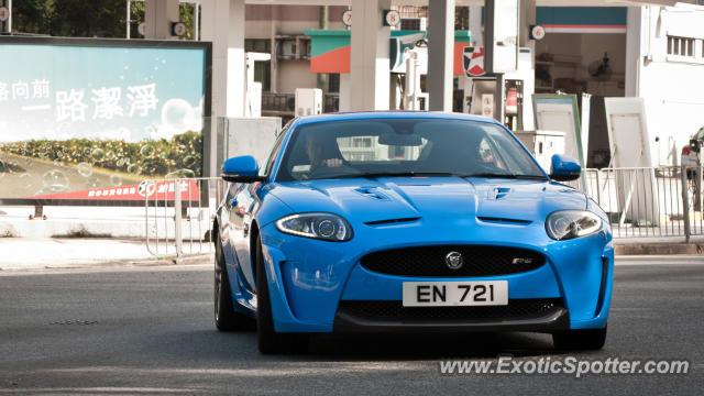 Jaguar XKR-S spotted in Hong Kong, China